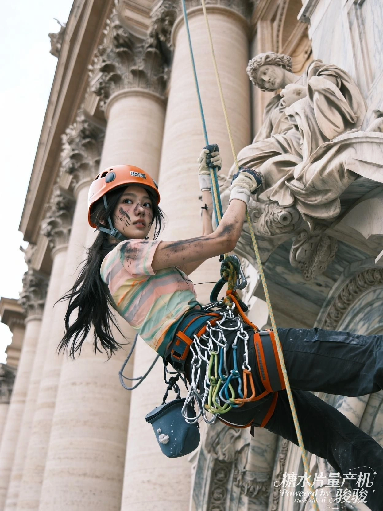 她咬下一口，烟火人间在舌尖绽放成星河