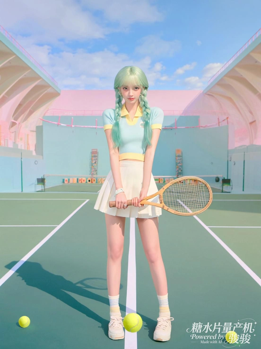 她立于崖边，鹰栖臂上，落日熔金，天地尽在凝望中