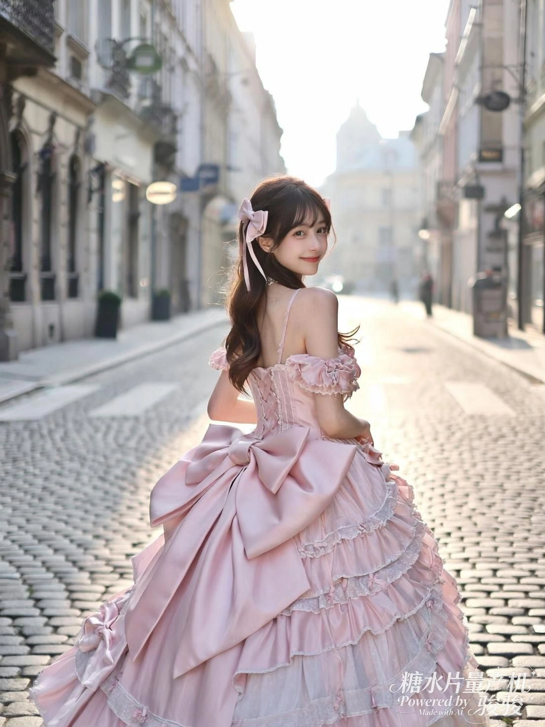 她俯身轻抚猛兽，铁笼之外，野性与温柔在阳光下共息