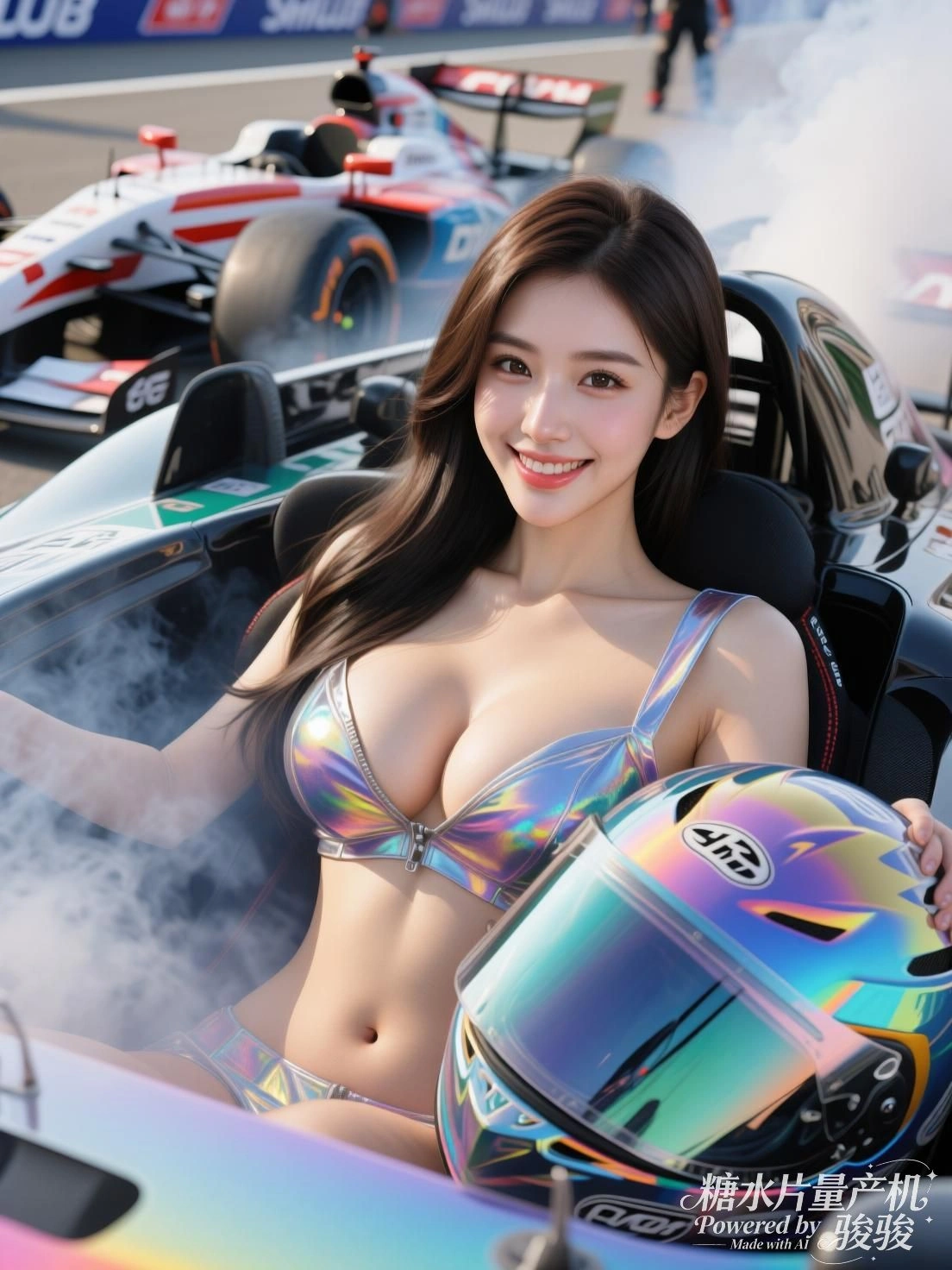 她指尖轻抚琴弦，光影流转间，寂静被唤醒成流动的呼吸