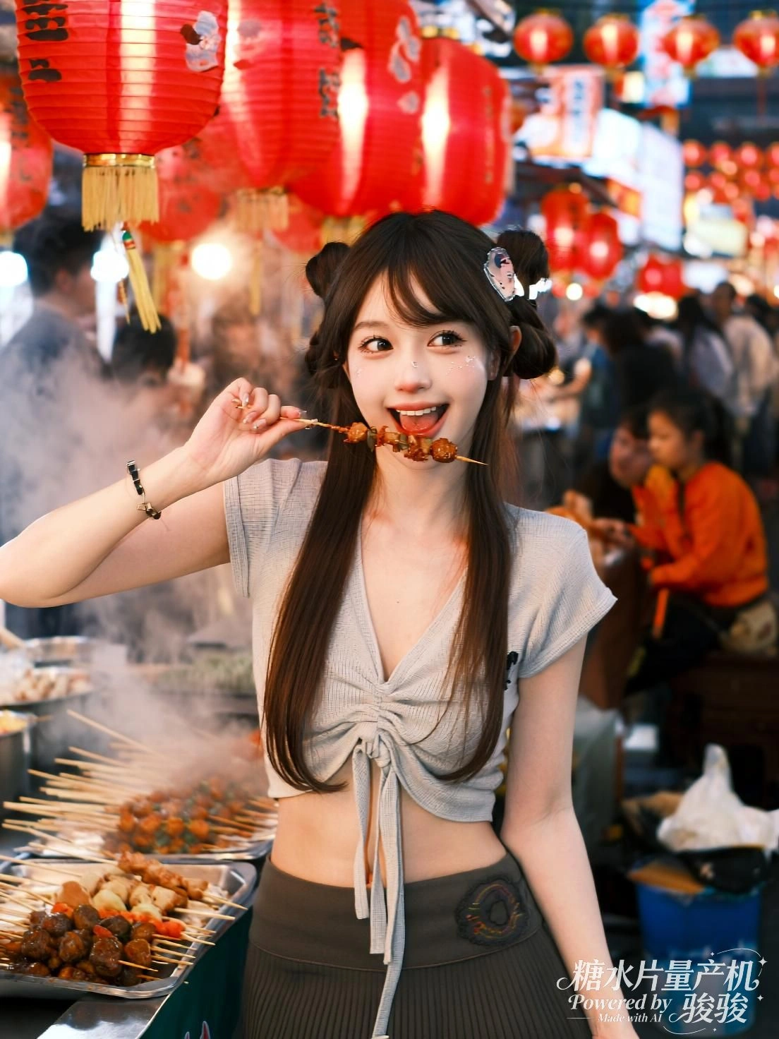 她指尖轻抚琴弦，光影流转间，寂静被唤醒成流动的呼吸