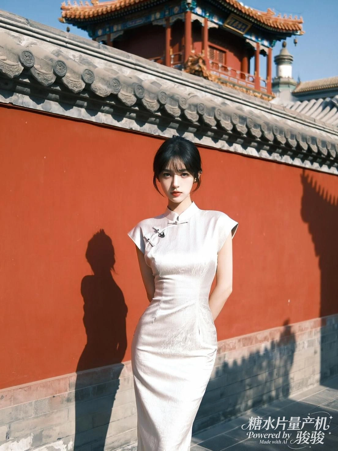 她凝视屏幕，数据如潮，目光在秩序中寻觅未被定义的瞬间