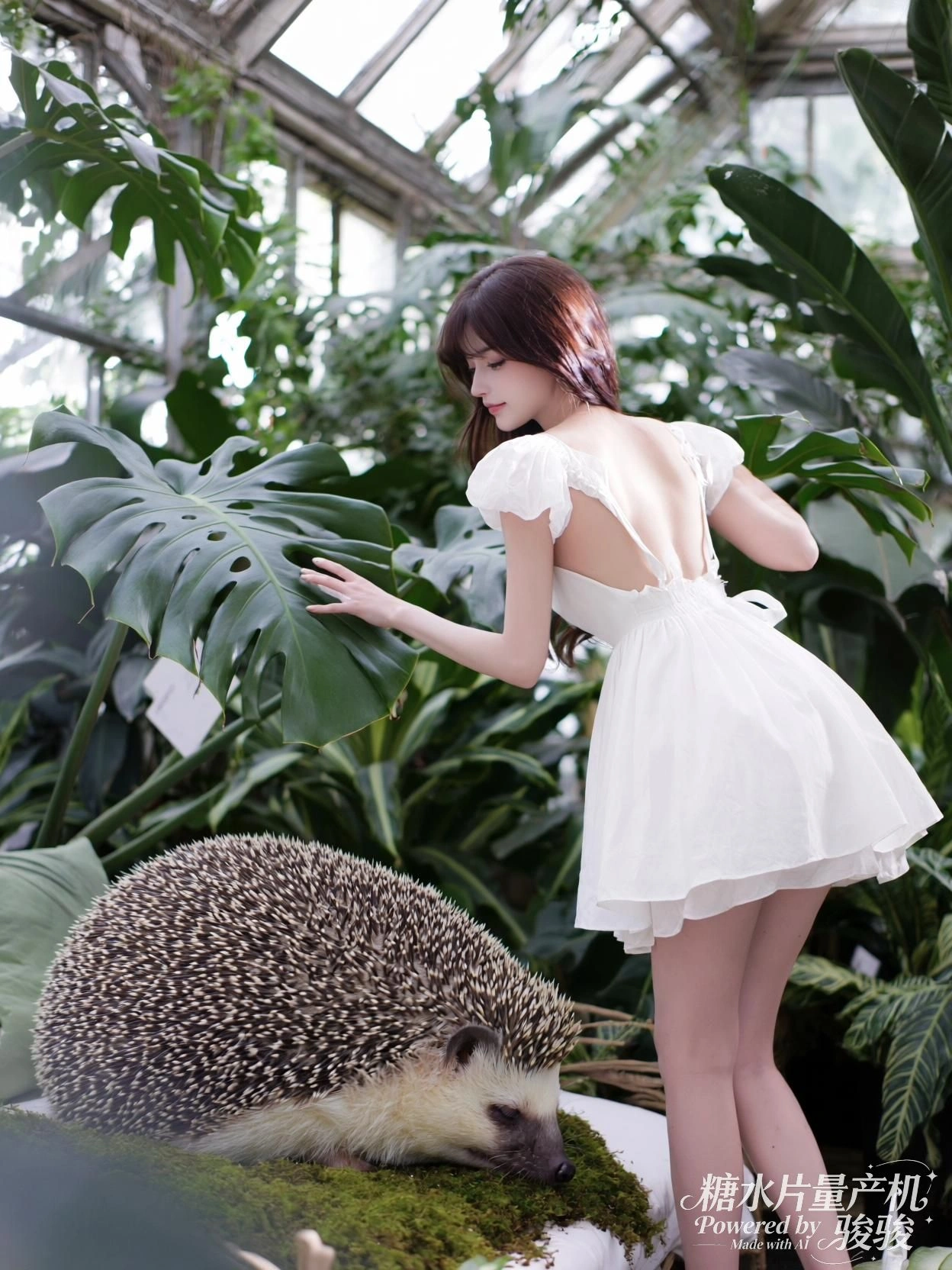 她们立于浪前，白球悬空，阳光在皮肤与海之间流动