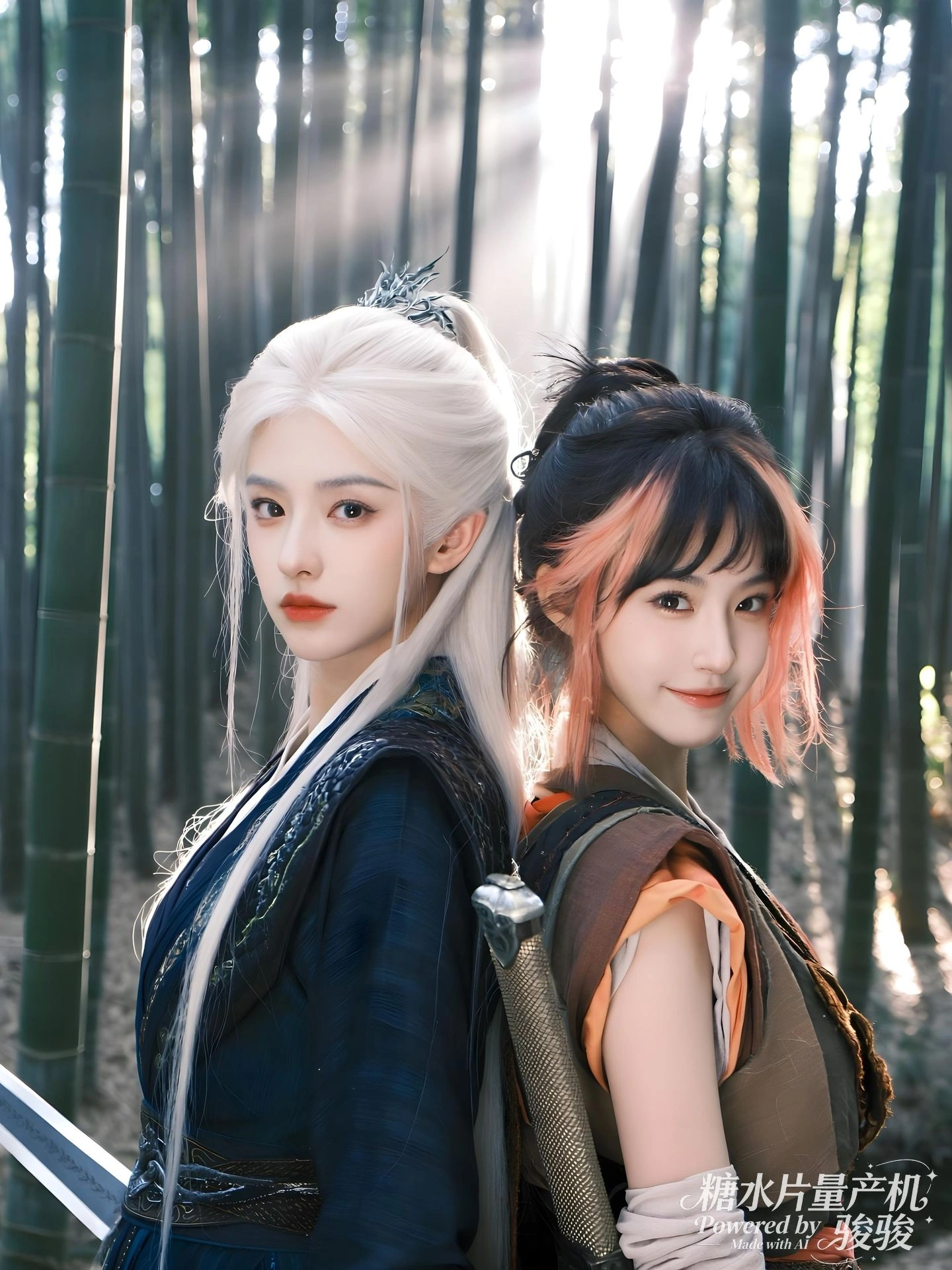 她掌心微光，萤火环绕，洞穴深处藏着未被言说的宁静