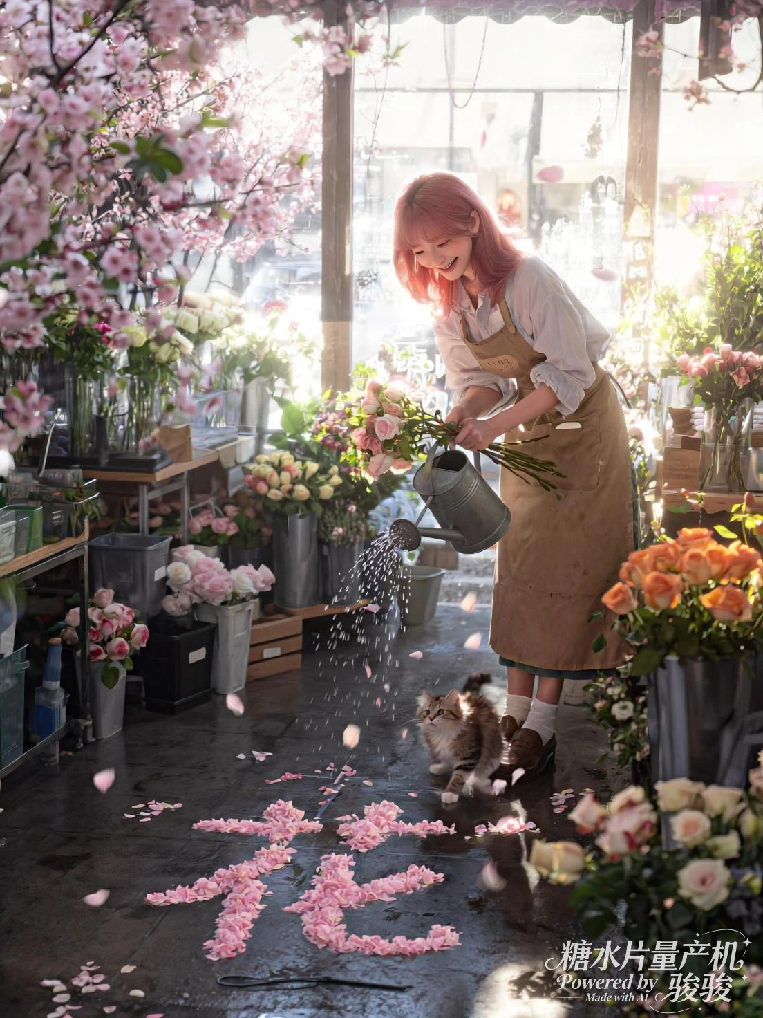 她举着狐面，烛火摇曳，红衣在幽暗中低语古老秘密