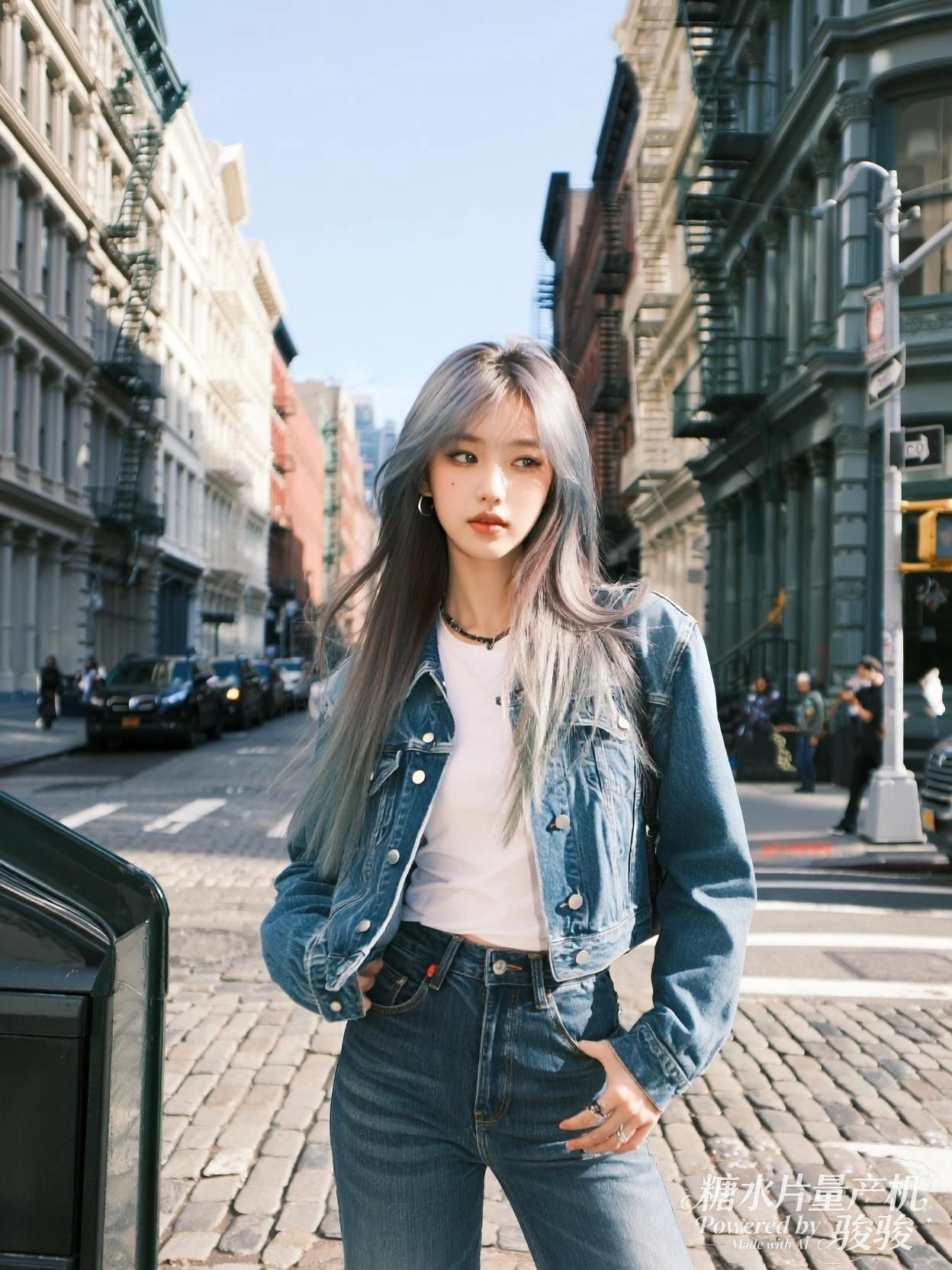 她凝视前方，华冠映光，殿宇深处藏着未启的命定