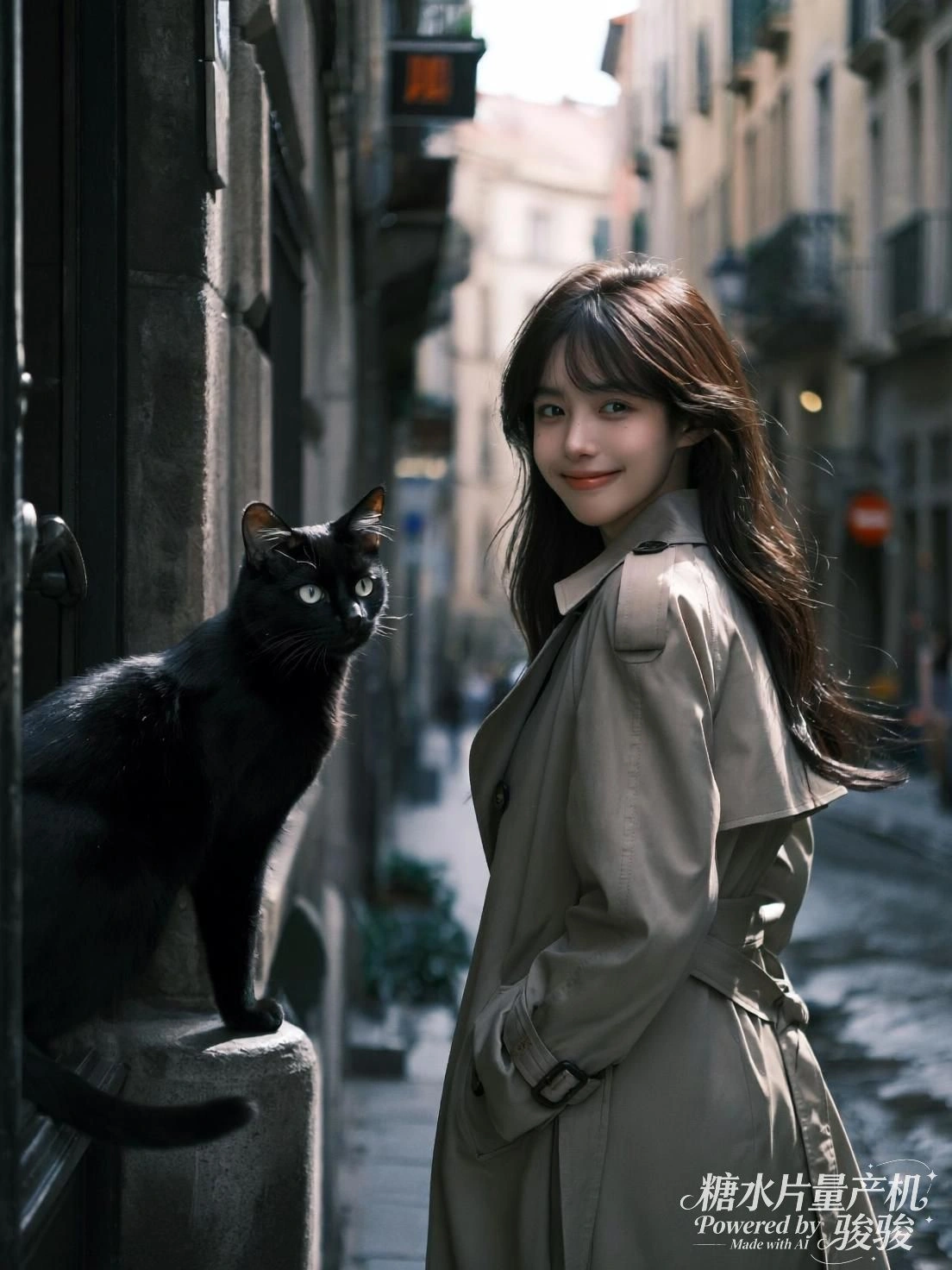 她凝视前方，华冠映光，殿宇深处藏着未启的命定