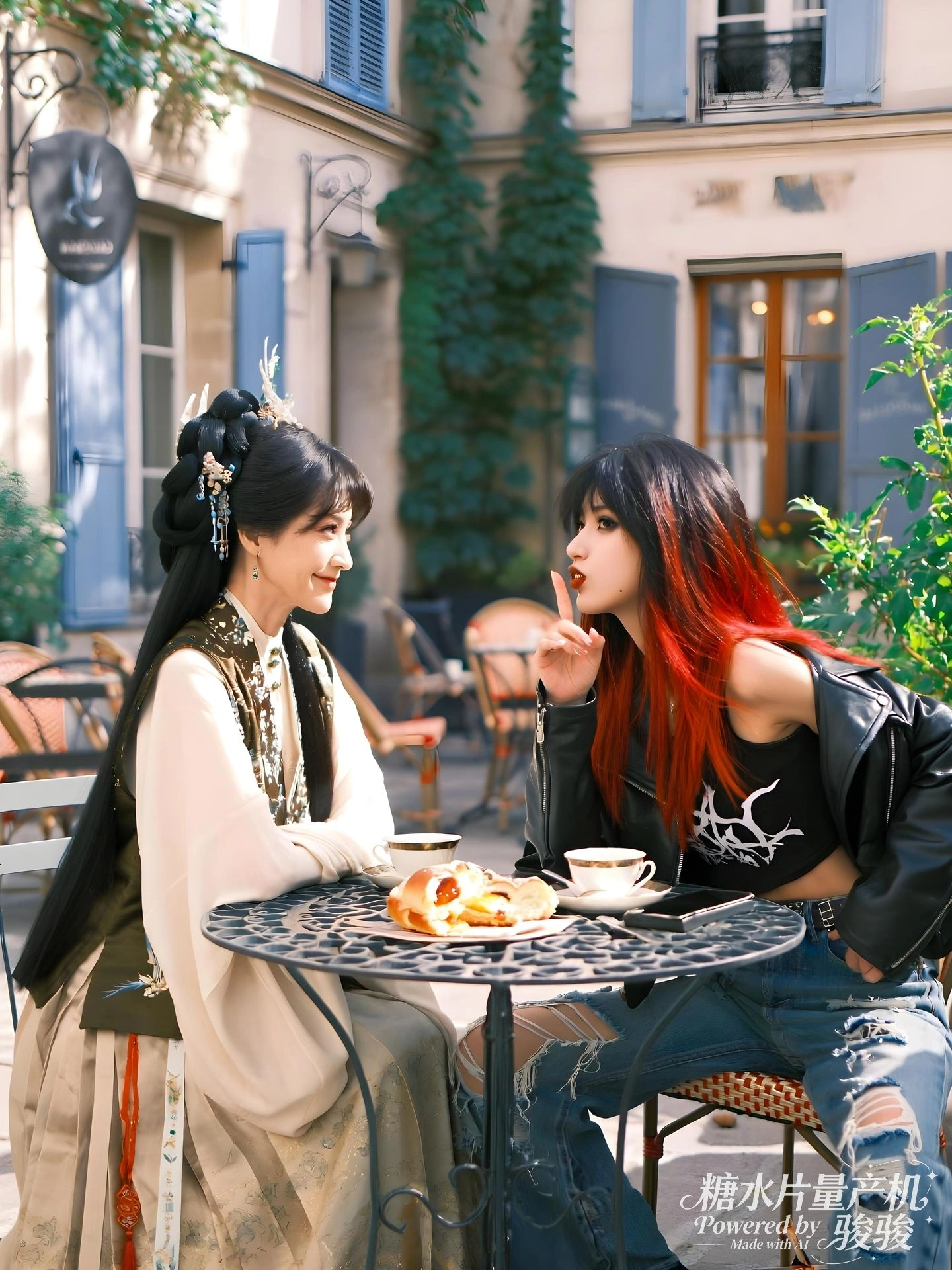 黑白之间，她们彼此凝视，如镜中倒影般陌生