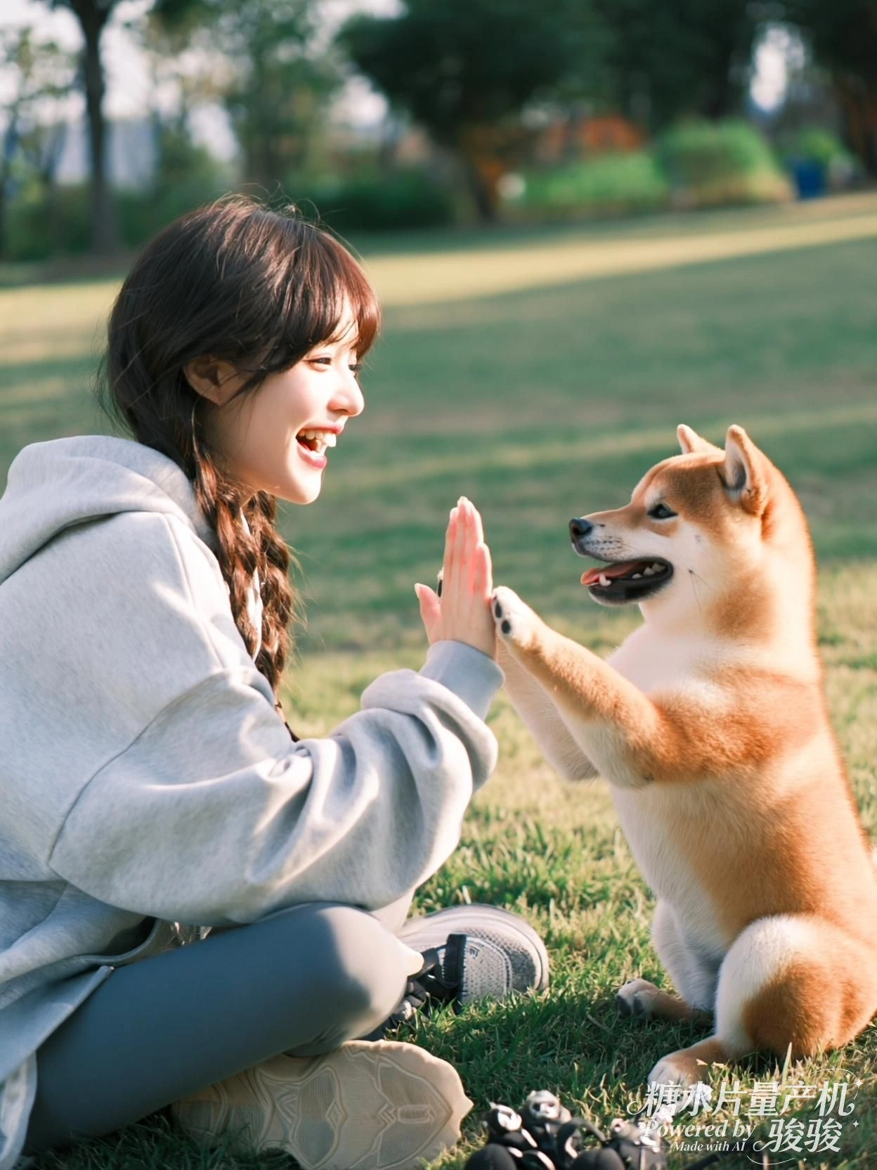 面具堆叠处，她目光如刃，穿行于喧嚣的寂静