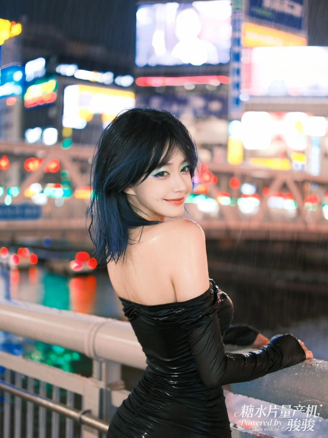 红伞遮住雨，却遮不住巷子尽头的孤影