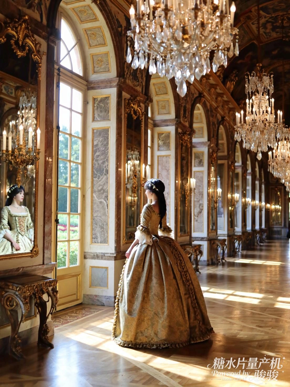 火焰焚尽玫瑰，她立于灰烬中央，微笑如初