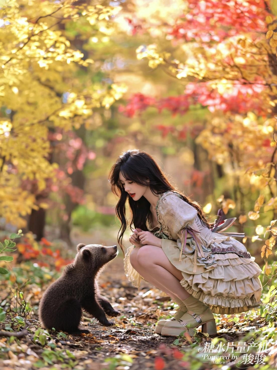 沙漠里，她与骆驼对望，风沙不语，心事却已飘远