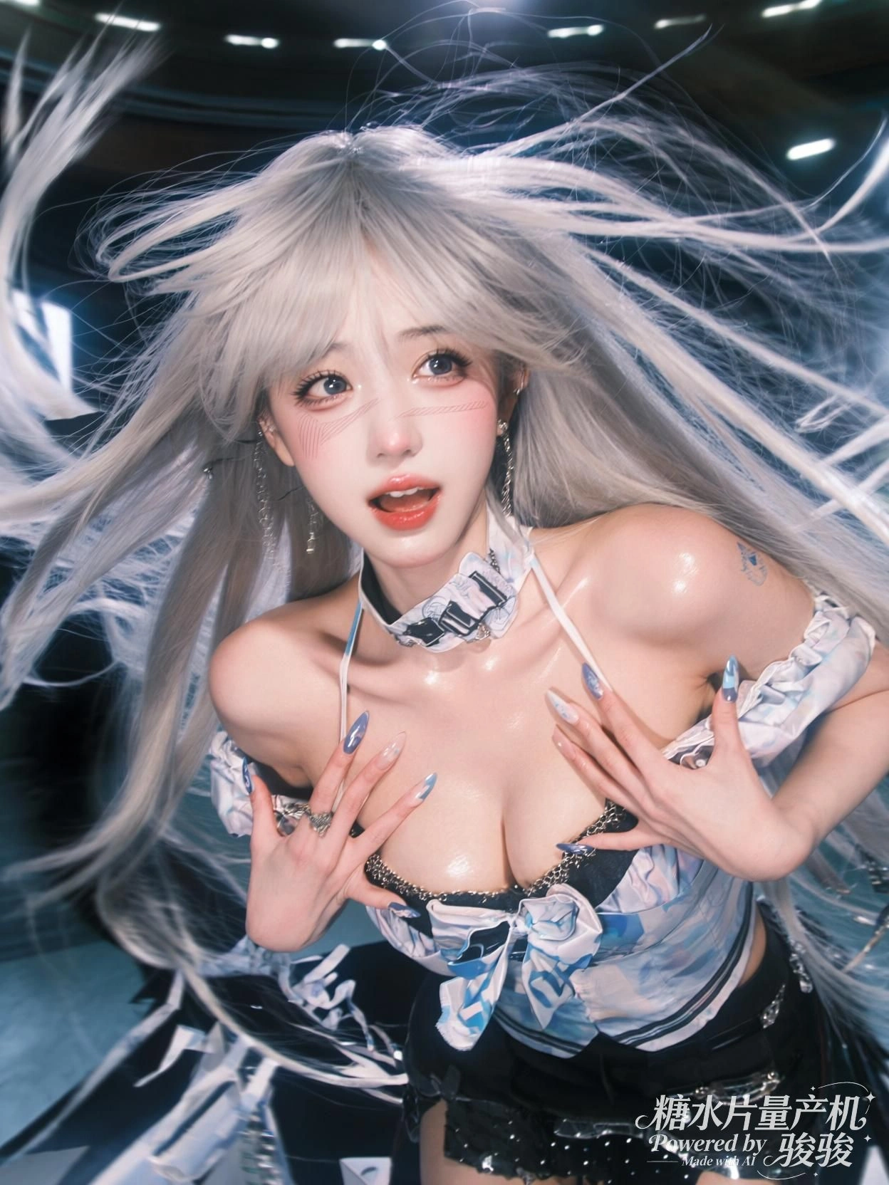 光碎成星，她立于纷飞的棱镜之间