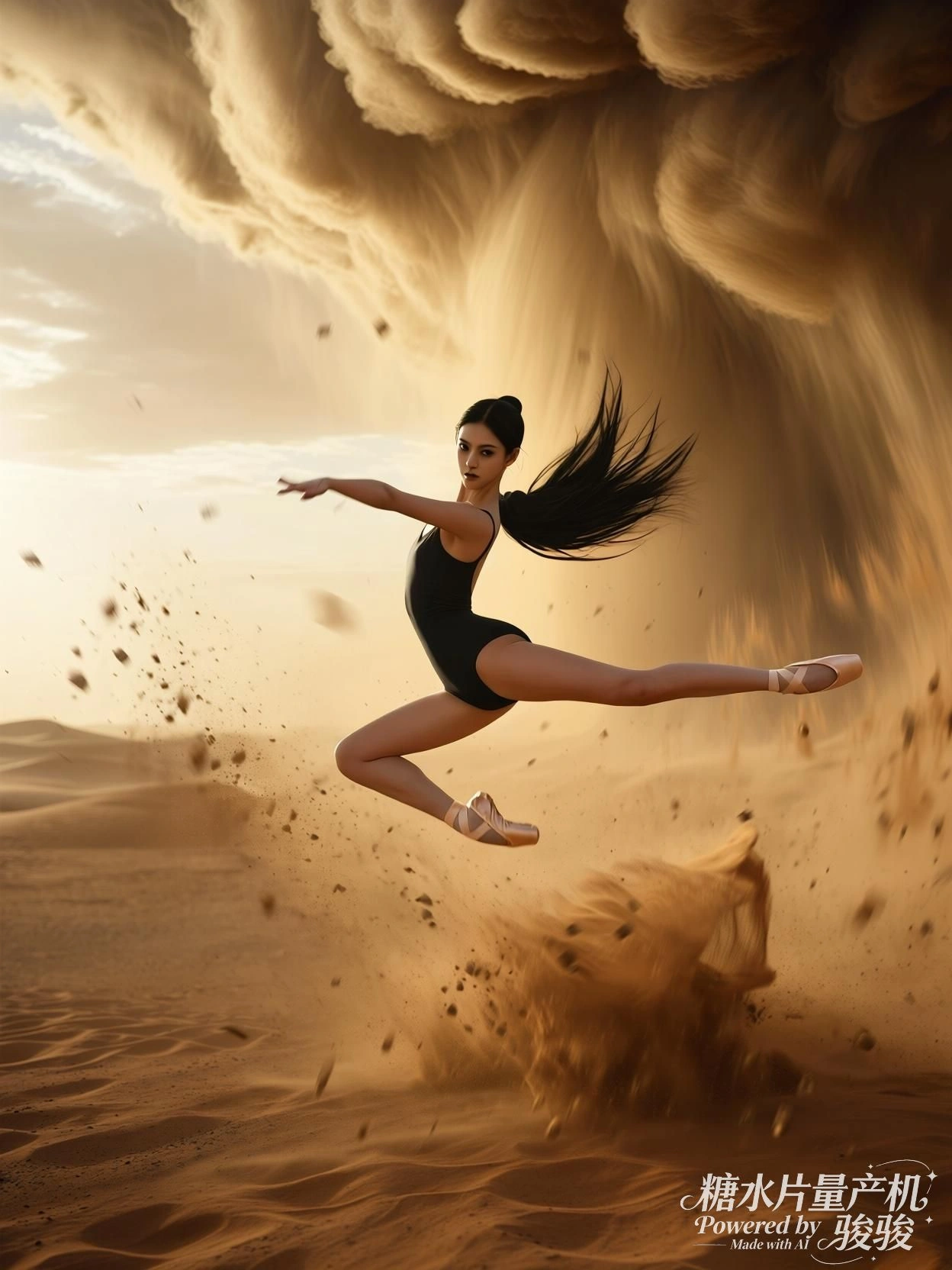 风暴席卷，她以舞姿划破沙的沉默