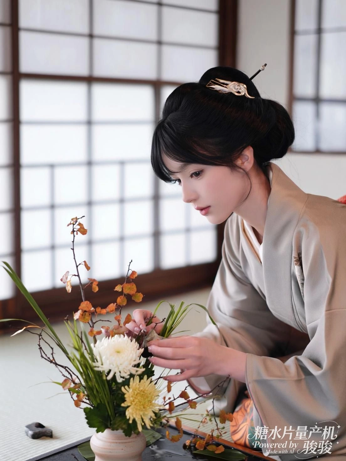 古装在街角绽放，她笑着穿越喧嚣的时光