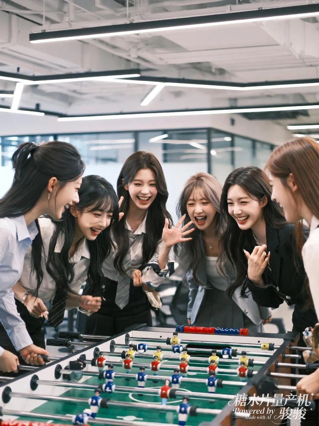 光束旋转，她指尖拨动夜的脉搏