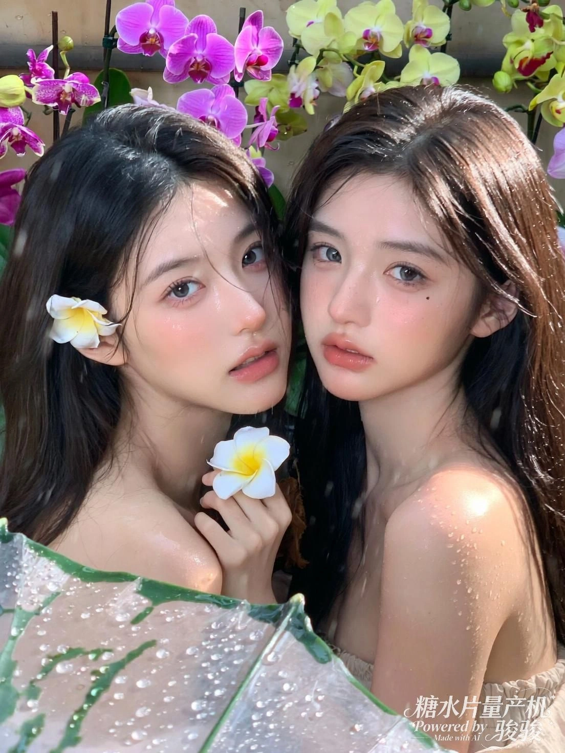 花影映双面，她们在光中彼此成全