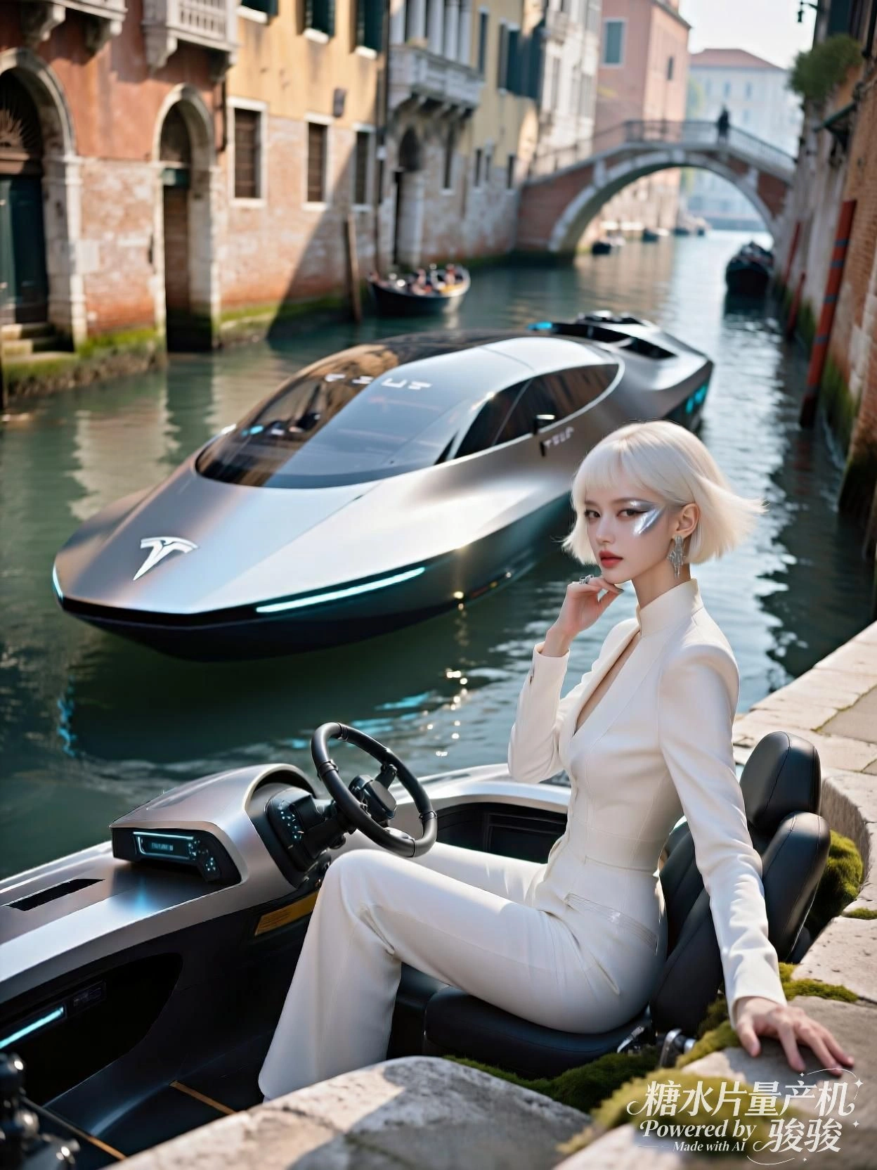 冰封花影，她轻触那不灭的暖色