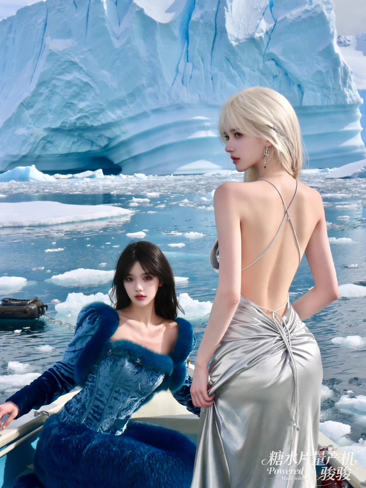 冰封花影，她轻触那不灭的暖色