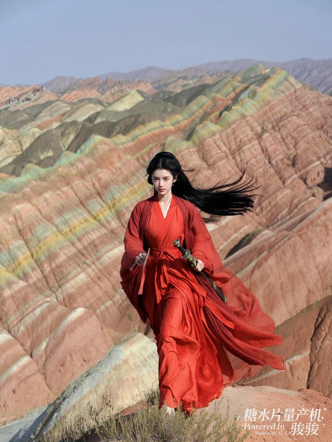 蓝发持机，她立于喧嚣与静默的缝隙