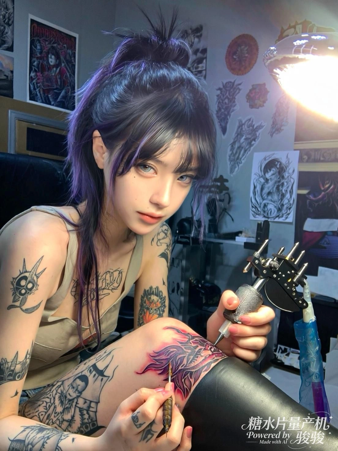 竹影摇曳，她出剑如风过林梢