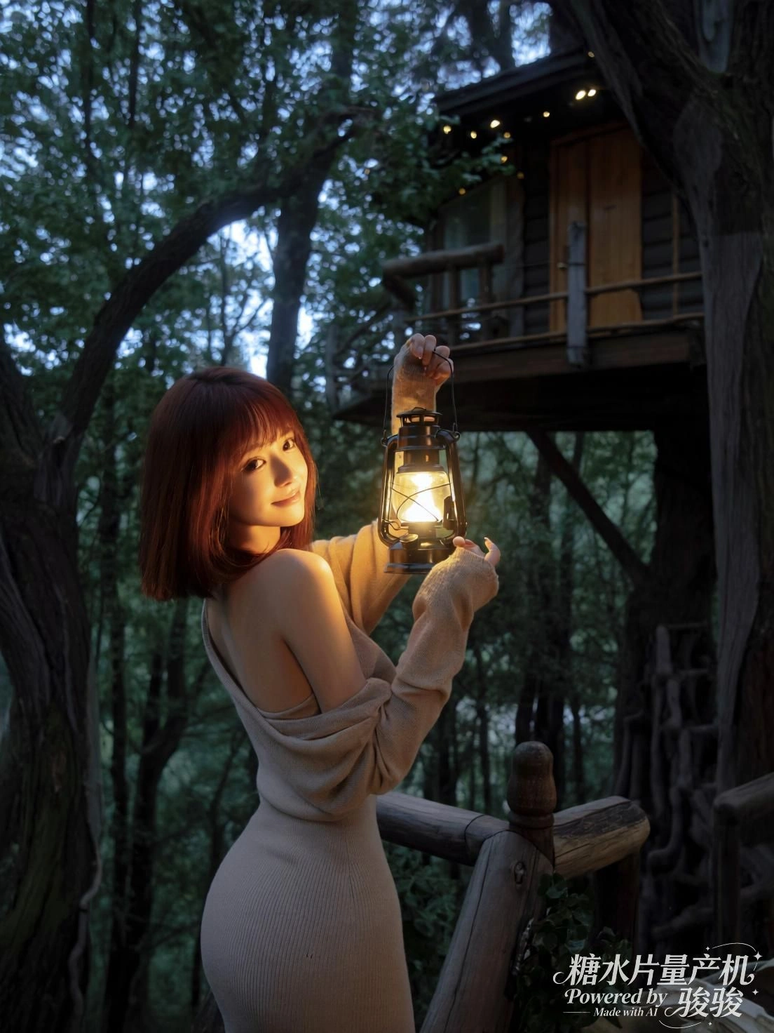 霓虹映窗，她立于光影的缝隙之中