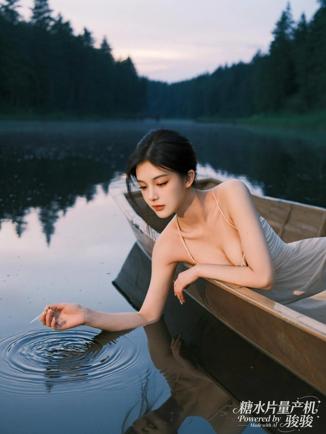 霓虹映窗，她立于光影的缝隙之中