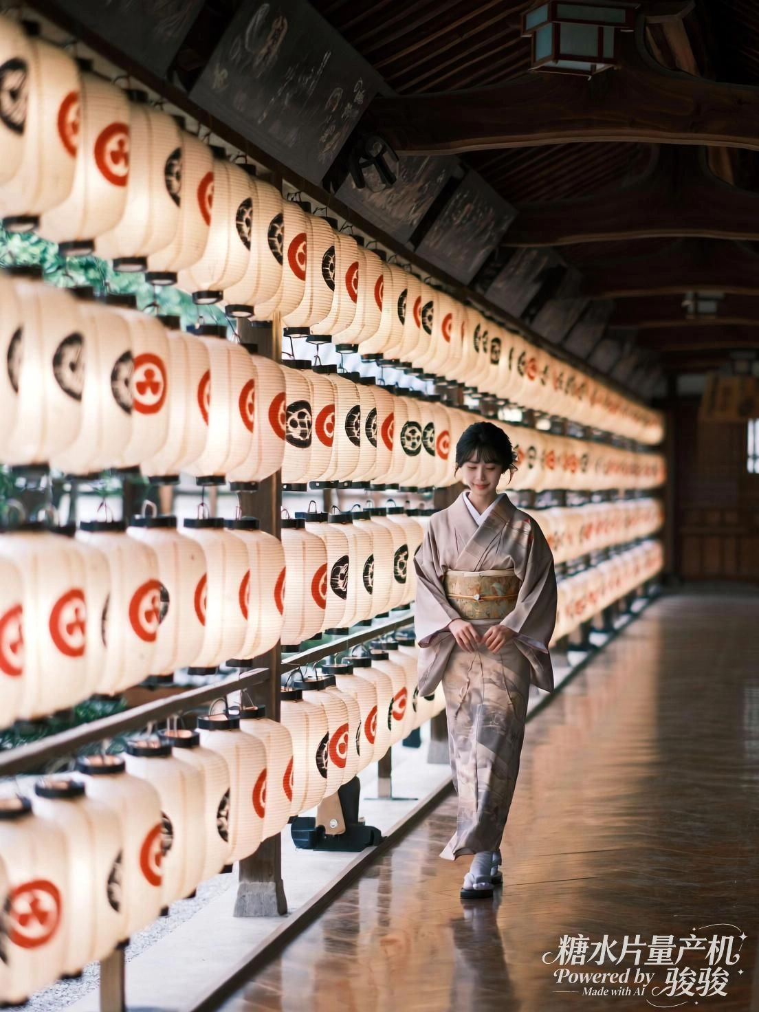 蝶栖发间，她静坐于自然的呼吸之中