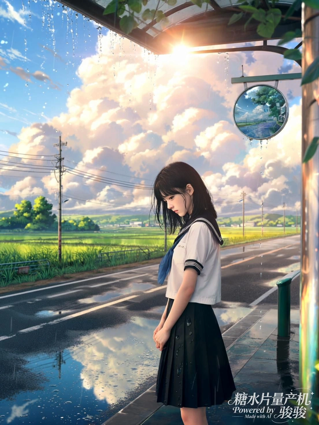 墨染长裙，她从画卷中走出，踏碎虚空