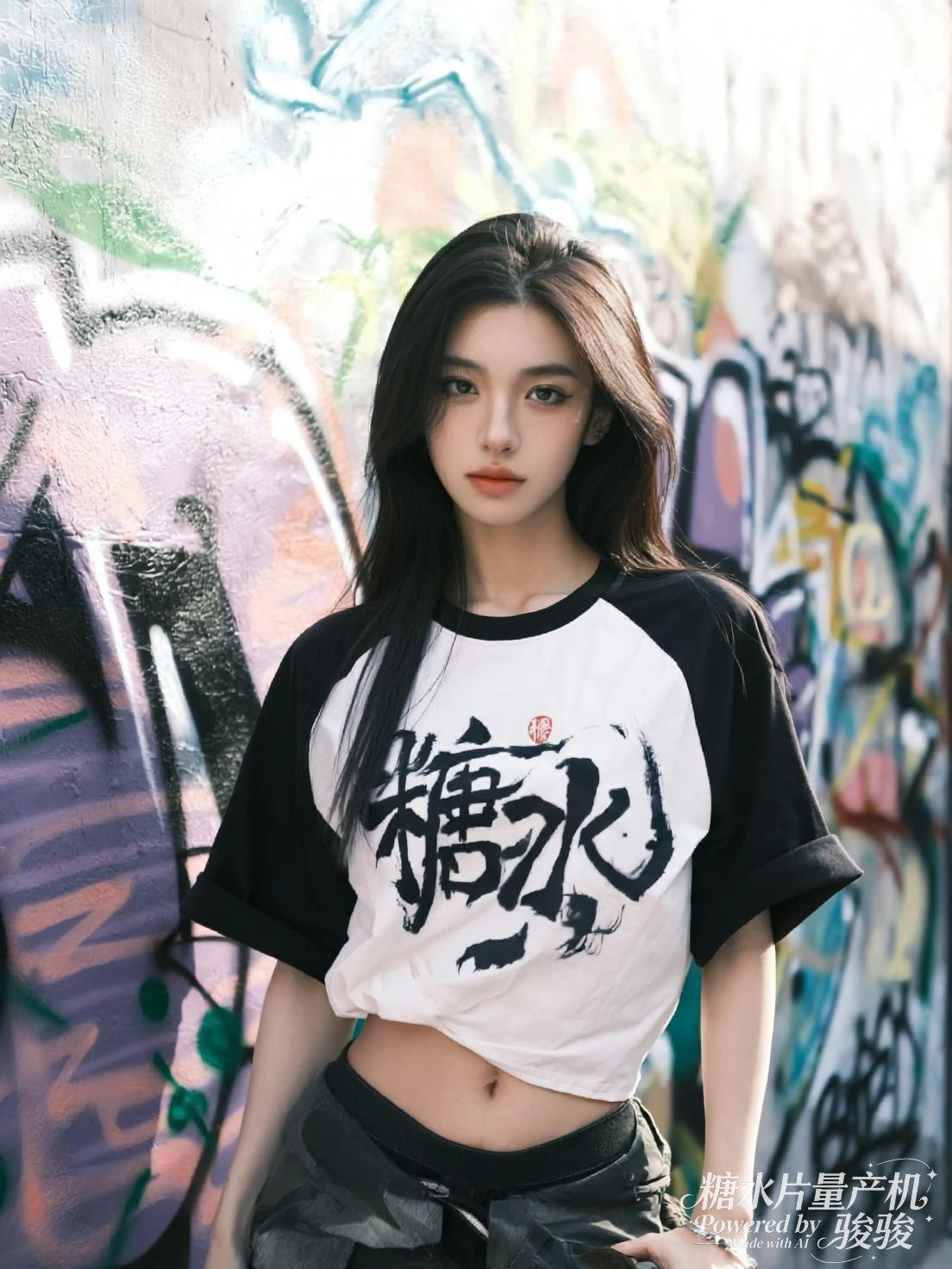 雨夜中，她轻触狐面，一滴泪滑落真实与幻影的边界