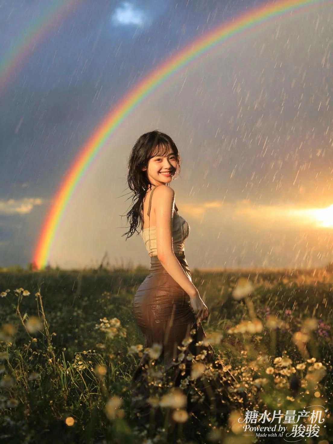 筹码堆叠，她持牌回眸，豹静卧于命运的赌局中央