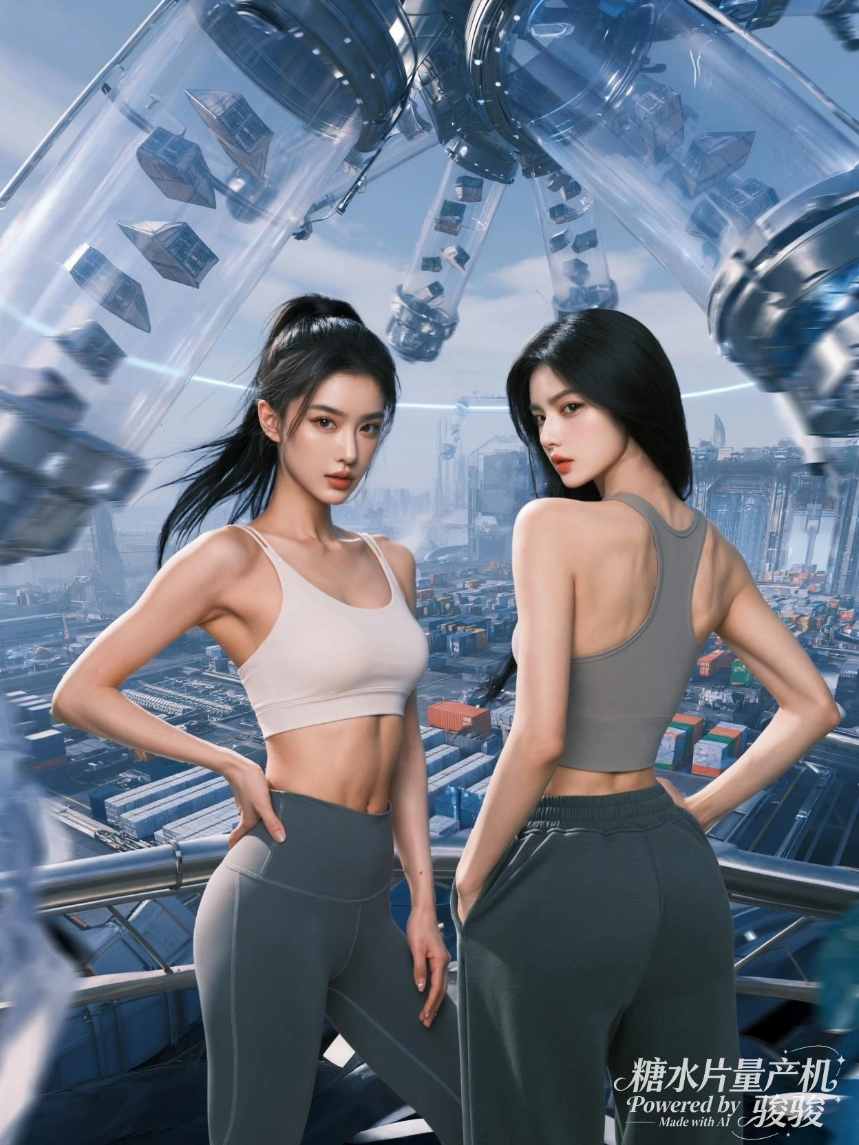 雨落庭园，她静坐檐下，凝望绿意与时光的低语