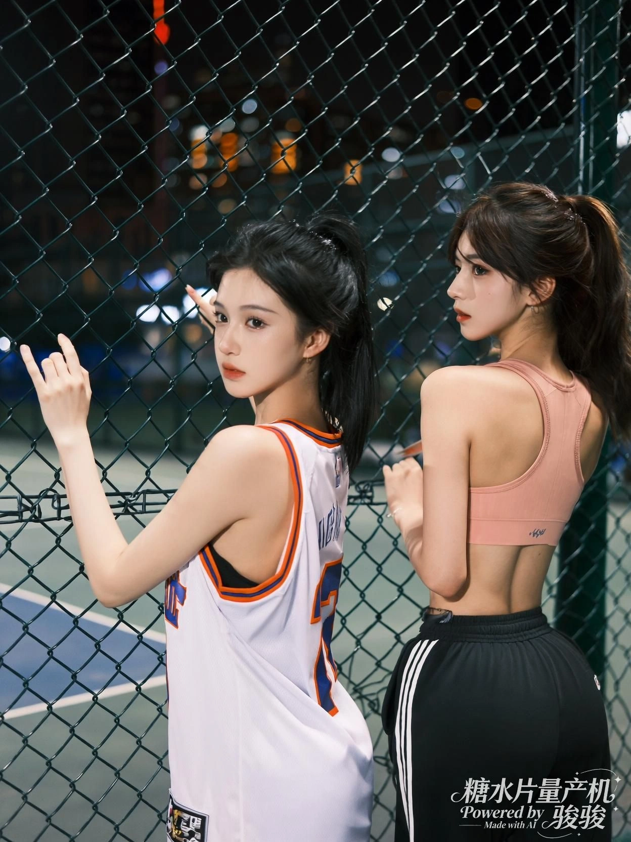 夕阳洒金，她跪坐沙滩，双手捧住脸庞如捧住整个黄昏