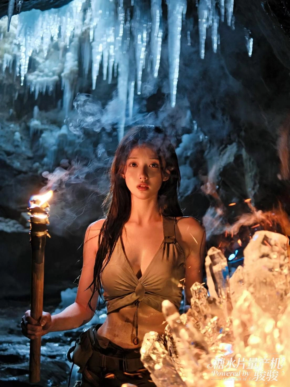 你靠在墙边，连影子都带着温度