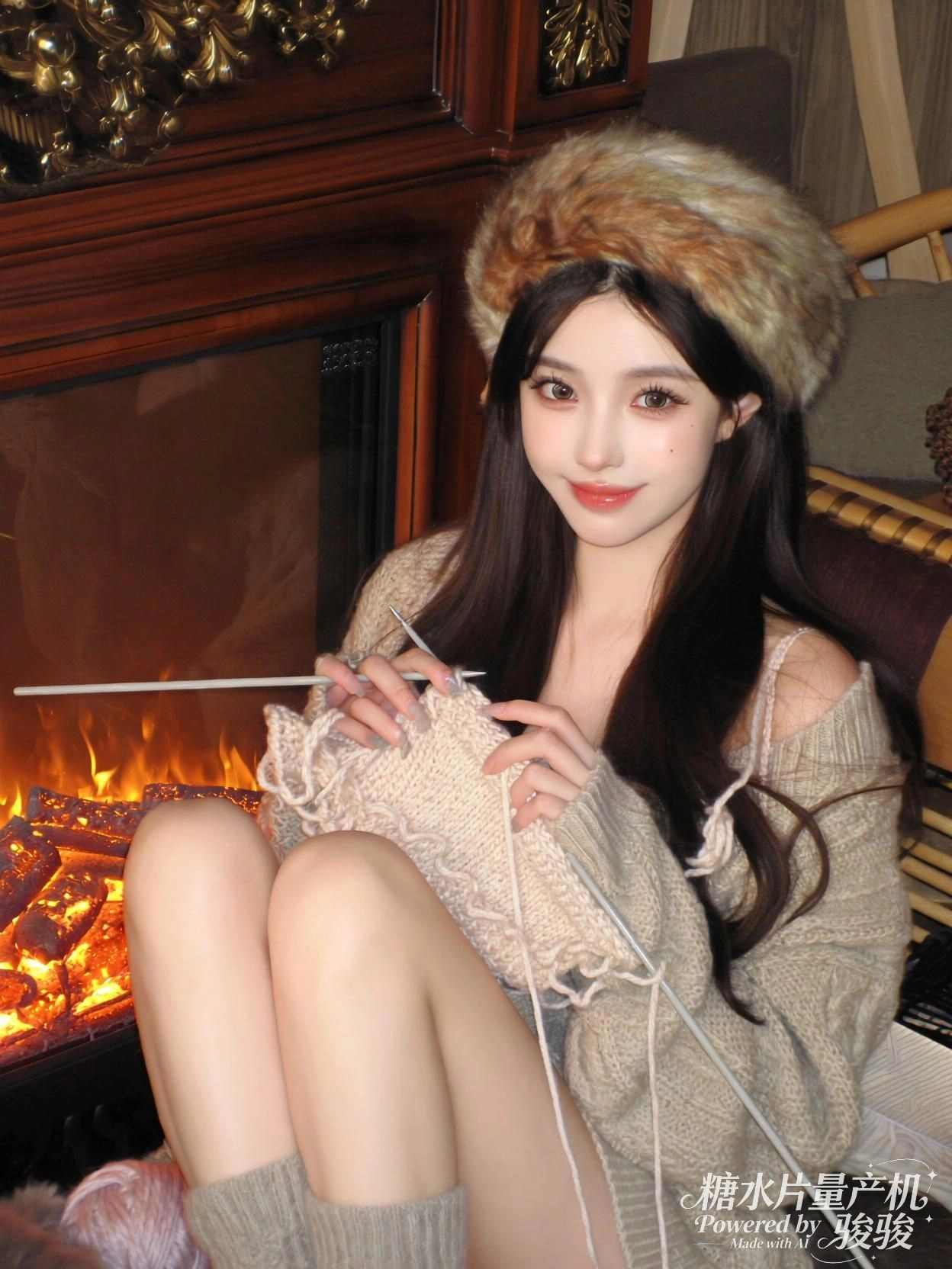 你坐在竹筏上，连影子都染了寒