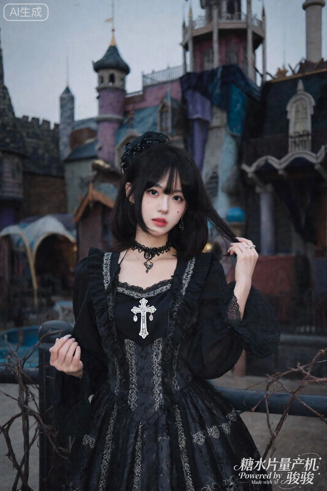 你眨眨眼，连灯光都变得梦幻